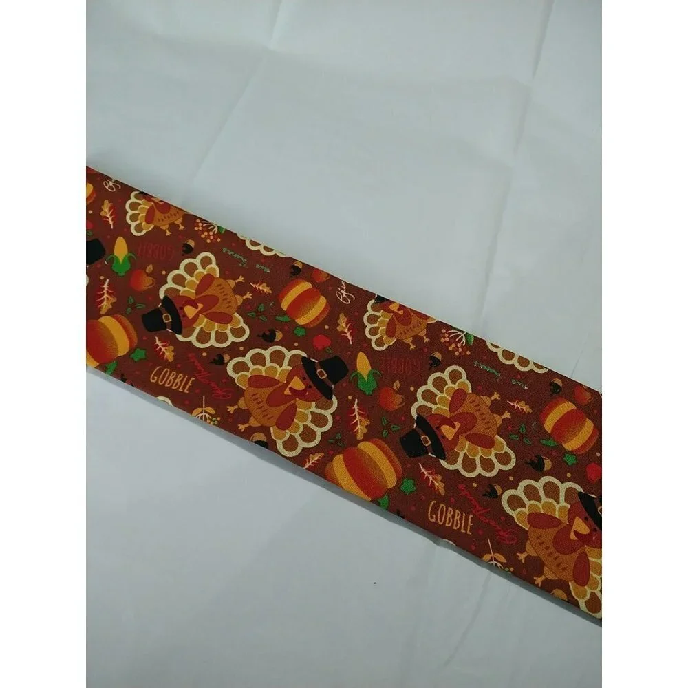 Cotton Reusable Turkey Gooble Google Napkins 16